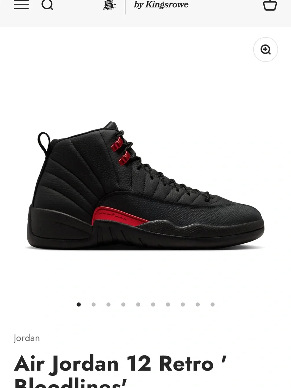 Jordan Black and Red High-Top Sneakers